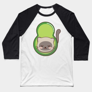 Yummy Meow Meow Avocado Baseball T-Shirt